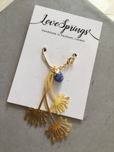 Load image into Gallery viewer, Sustainable Brass Dandelion & Natural Gemstone Necklace