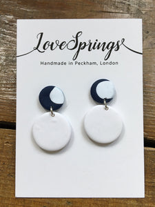 Nautical Small Double Circle Earrings