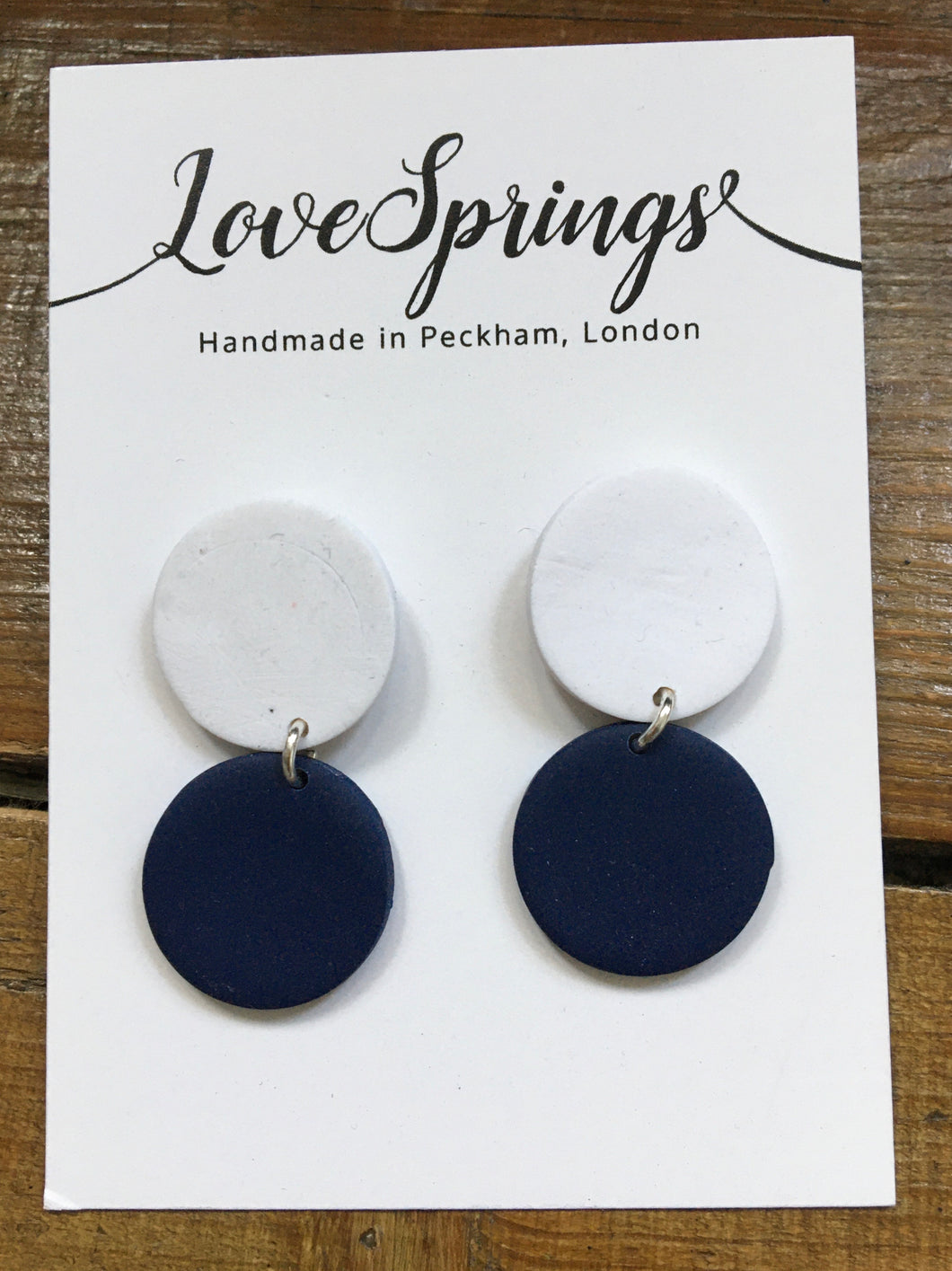 Nautical Minimal Double Circle Earrings