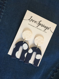 Nautical U Spot Earrings