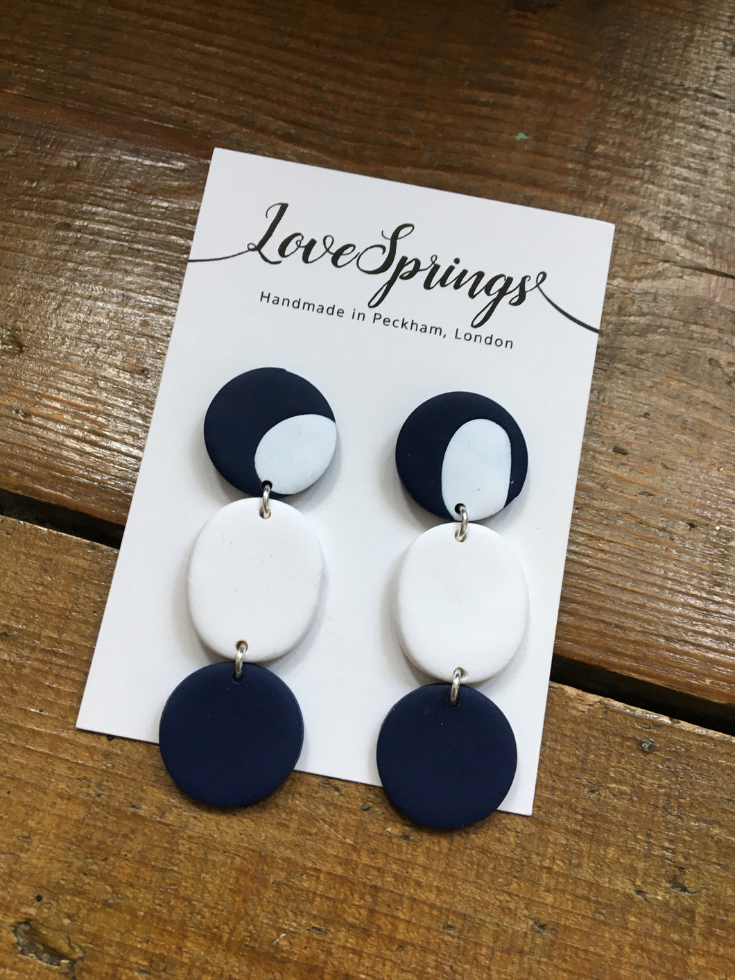 Nautical Triple Circle Earrings